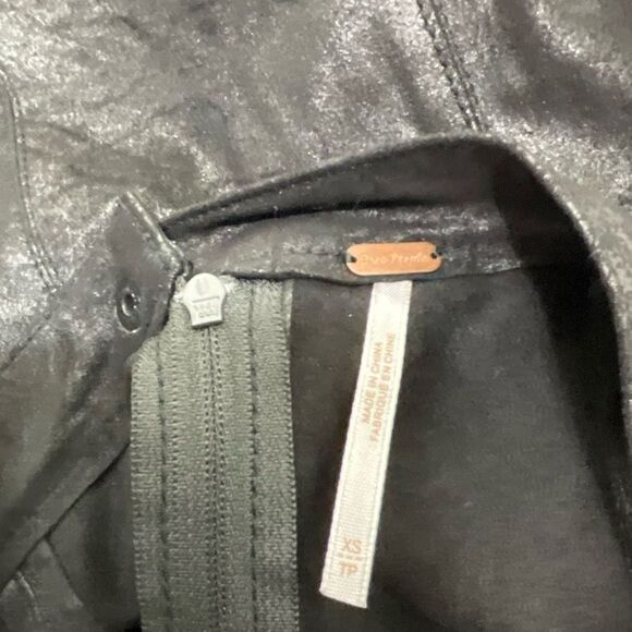 FREE PEOPLE Faux Suede Rumi Ruched Mini Skirt - Picture 5 of 6